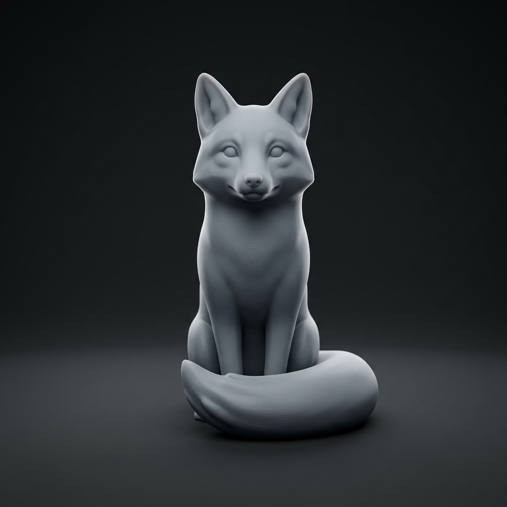 Seated Fox